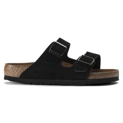 Sandalen Birkenstock Arizona Sfb Normal aus Veloursleder