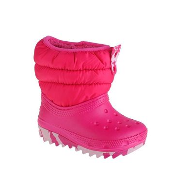 Stiefel Crocs Classic Neo Puff Rose