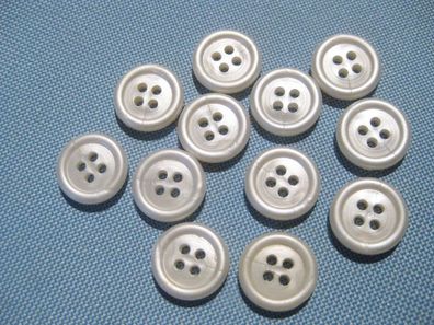 1 Kunststoffknopf weiß 15x4mm 4Loch a 2mm Nr 112/12