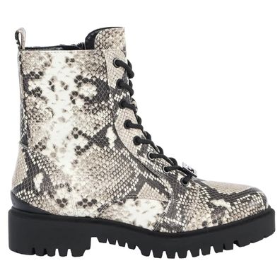 Bottines Guess Weiß mit Croco-Print