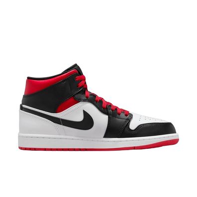 Sneakers Nike Air Jordan 1 Mid Weiß/Rot