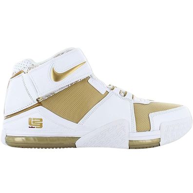 Sportschuhe Nike Zoom LeBron II Weiß / Gold