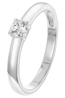 GLIZZ Schmuck Damenring Mit Lab Grown Diamant 0,25 ct. Weißgold 333/8K GL1054