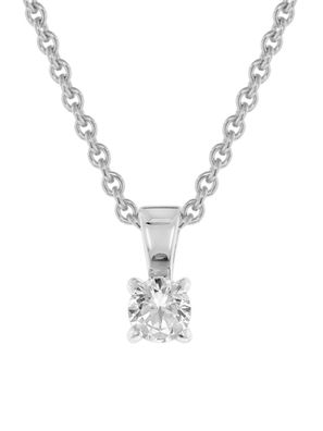 GLIZZ Schmuck Lab Grown Diamant Anhänger 0,25 ct Weißgold an Silberkette GL1069-45