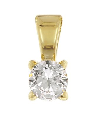 GLIZZ Schmuck Brillant-Anhänger Mit Lab Grown Diamant 0,25 Karat 333 Gelbgold GL1068