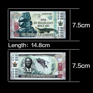 One Dumillillion Banknote/ Zimbabwe/Simbabwe/ /(Zim20102583)