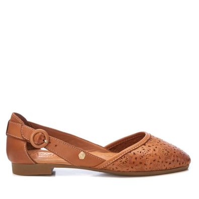 Ballerinen Carmela aus hochwertigem Leder mit seitlichen Riemen