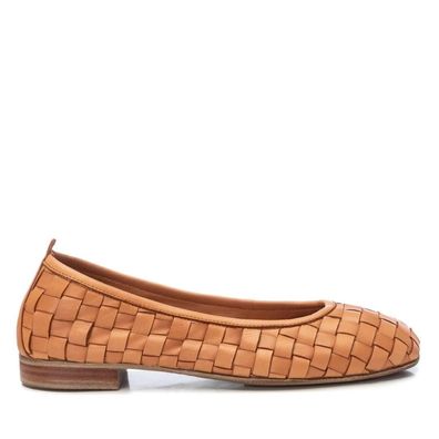 Ballerinen Carmela Geflochtenes Leder Braun