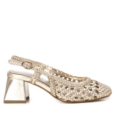 Ballerinas Carmela goldene Gitter-Design Damenschuhe