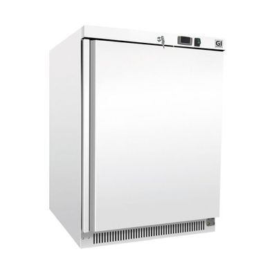Gastronomie Gastro-Inox Kühlschrank mit 1 Türe 2 Roste und 200 Liter