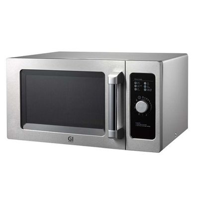 Gastro-Inox Mikrowelle mit 25 Liter und 1000W aus Edelstahl