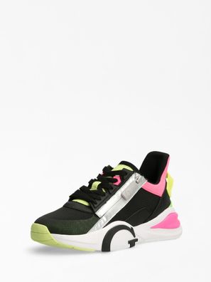 Sneakers Guess Damen schwarze Ledersneaker