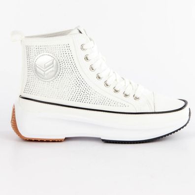 Sneaker Kaporal Weiß mit Strass