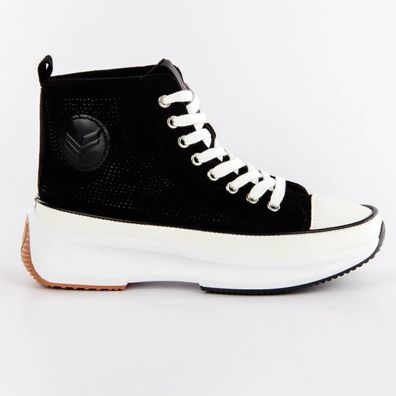 Sneaker Kaporal Christa Schwarz mit Strass