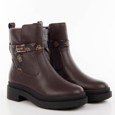 Bottines Guess Simili Cuir Marron