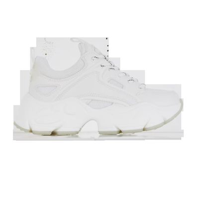 Sneakers Buffalo Weiß mit hoher Plateau-Sohle