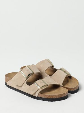 Sandalen Birkenstock Arizona Veloursleder Beige