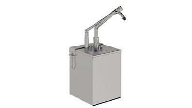 Gastro-Inox Hebel-Dosierspender für 16 GN Ausführung mit Behälter