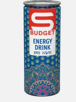 Energydrink S-Budget mit Zwetschken-Zimtgeschmack Winter Österreich Edition 250ml