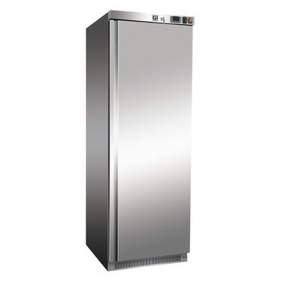 Gastro-Inox Gefrierschrank mit 1 Türe und 6 Roste aus Edelstahl 400 Liter