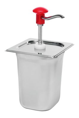 Kalando Dosierspender roter Knopf mit 3 Liter GN16