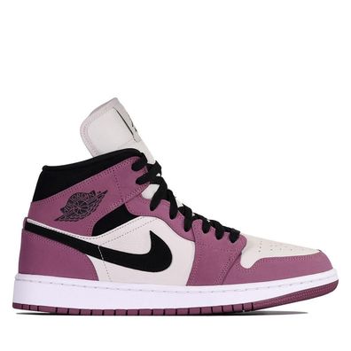 Sportschuhe Nike Air Jordan 1 Retro Mid schwarz und rosa