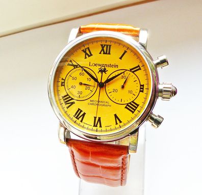 Schöner Loewenstein Schaltrad Chronograph Ungetragen Neu + Box + Unterlagen