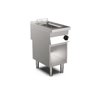 Gastronomie Mareno Fritteuse aus Edelstahl mit 10 Liter 400x700x870mm
