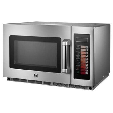 Gastro-Inox Mikrowelle mit 34 Liter und 1800W aus Edelstahl