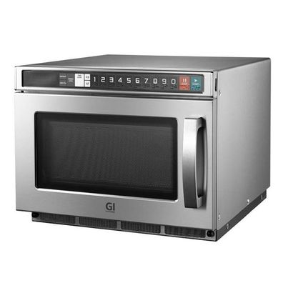 Gastro-Inox Mikrowelle mit 17 Liter und 1800W aus Edelstahl