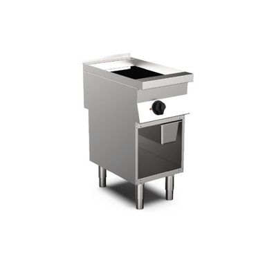 Mareno Grillplatte mit 400V und glatte Edelstahl Fläche 400x700x870mm