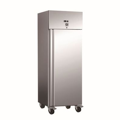 Gastronomie Gastro-Inox Kühlschrank mit 1 Türe aus Edelstahl und 600 Liter