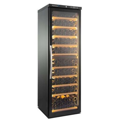 Gastronomie Marecos Weinkühlschrank mit Zwei Zonen und 1 Glastür 9 Böden 169 Flaschen