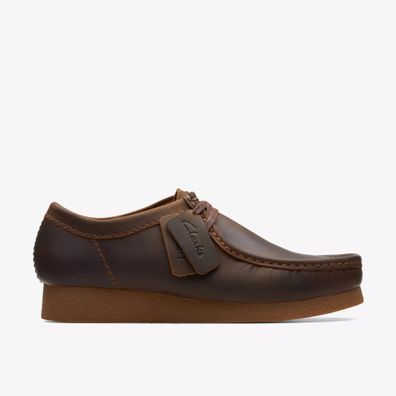 Sneakers Clarks Wallabee Evo aus braunem Leder
