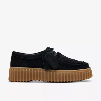 Sneakers Clarks Torhill Bee aus schwarzem Wildleder