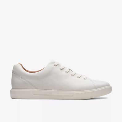 Sneakers Clarks Weiß Leder Un Costa