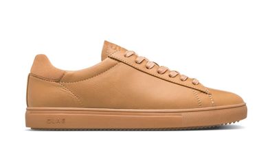 Sneakers Clae Bradley Camel aus braunem Leder