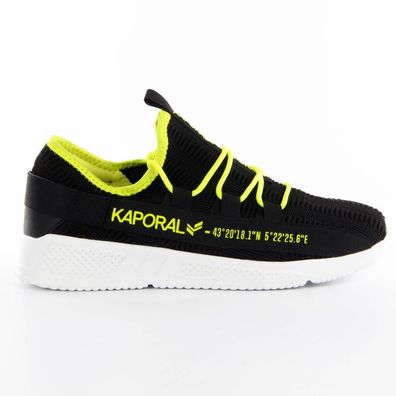 Sneaker Kaporal Schwarz Gelb Herren