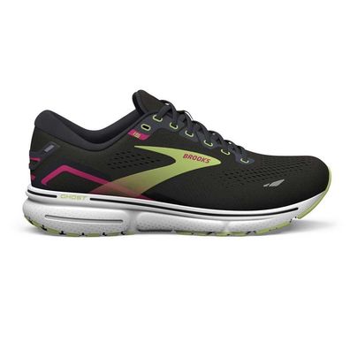 Laufschuhe Brooks Ghost 15 schwarz-limette-rosa