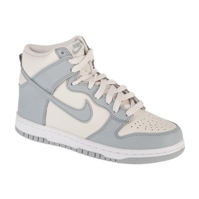 Sneakers Nike Dunk High Weiß und Grau
