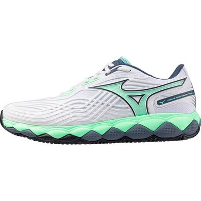Sportschuhe Mizuno Wave Enforce Tour 2 Clay Weiß/Grén/Indigo