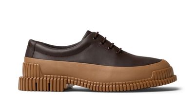 Derby Schuhe Camper braunes Kalbsleder