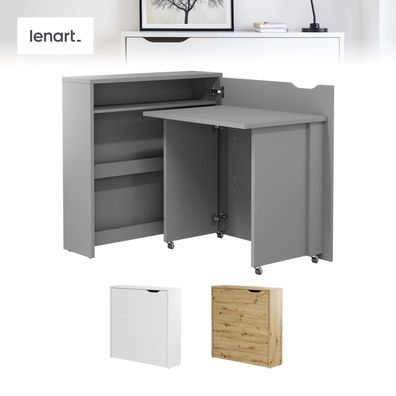 Klappschreibtisch LENART Work Concept SLIM CW-02 Schreibtisch PC Bürotisch 90 cm
