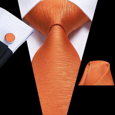 Krawatte Einstecktuch Manschettenknöpfe Seide Seidenkrawatte Schlips Binder