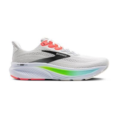 Laufschuhe Brooks Ghost 17 Weiß/Pink Clay/Gecko