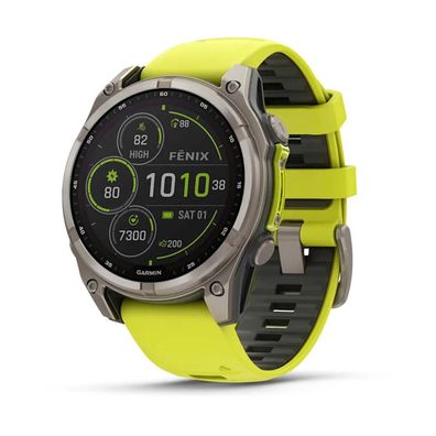 Multisport GPS-Uhr Garmin Fenix 8 Solar Gelb