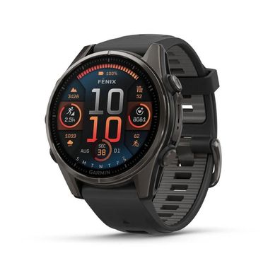 Multisport-Smartwatch Garmin Fenix 8, Schwarz