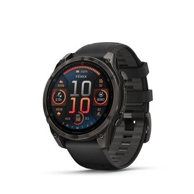Multisport GPS-Uhr Garmin Fnix 8, Schwarz, AMOLED 1,4 Zoll