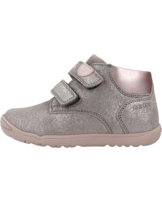 Sportschuhe Geox B Macchia C fér Mädchen, graue Sneaker