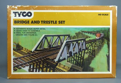 Tyco H0 Scale Bridge and Trestle Set T909 Brücken- und Auffahrts-Set NEU OVP